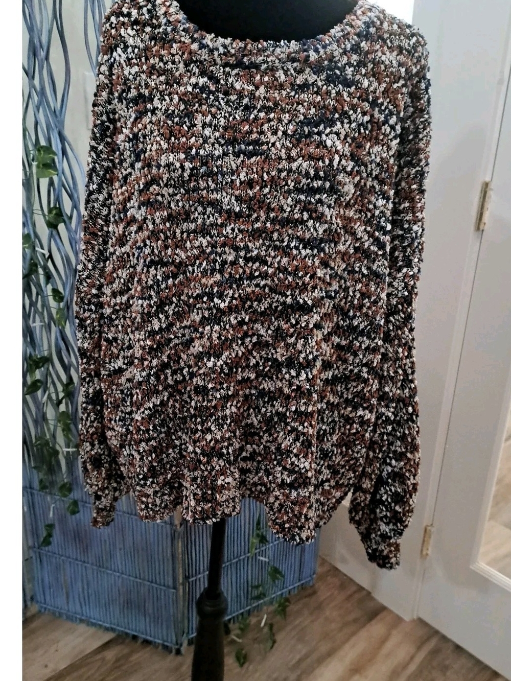 Copper Constellation Sparkle Bouclé Sweater 2XL